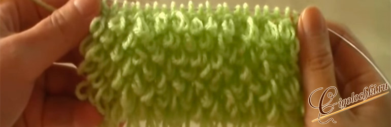 Техника вязания махрового полотна на спицах